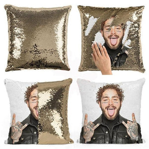 Exclusive: Post Malone Sequin Pillow