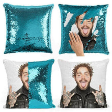 Load image into Gallery viewer, Exclusive: Post Malone Sequin Pillow
